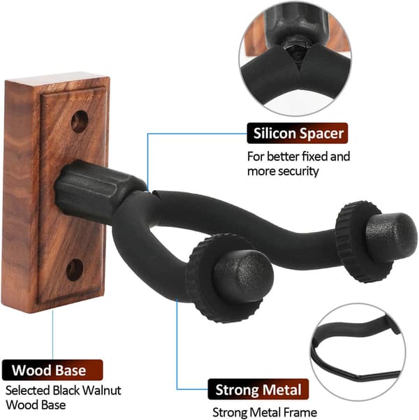 2-pack Wall Mounted Guitar Holders, Guitar Hangers
