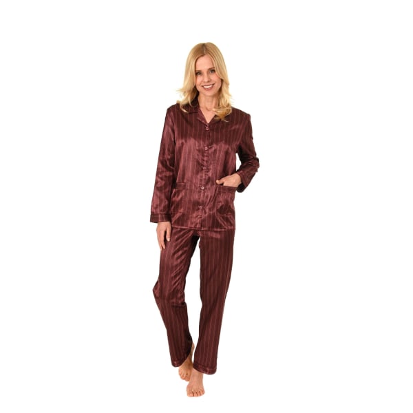Pyjamas i satin, dampyjamas med elegant utseende som kan knäppas igenom - 191 201 94 002