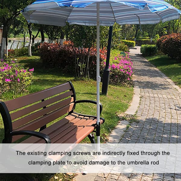 Parasol Holder Balcony Railing Parasol Support Balcony Clamp Support for Parasol Table Accessory Fixing for Balcony, Terrace or Table - Balcony-Pa