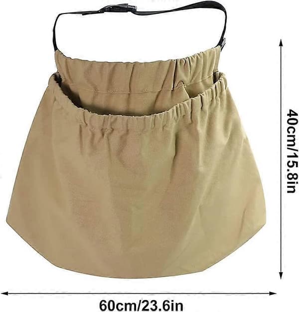 Fruit Picking Bag for Gardeners, Waterproof Fruit Storage Apron, Foldable Picking Container, Adjustable for Gardeners