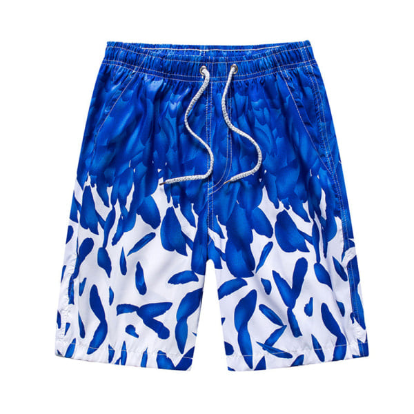 CDQ Sommerstrandbukser Hurtigtørkende casual fempunkts-shorts for menn