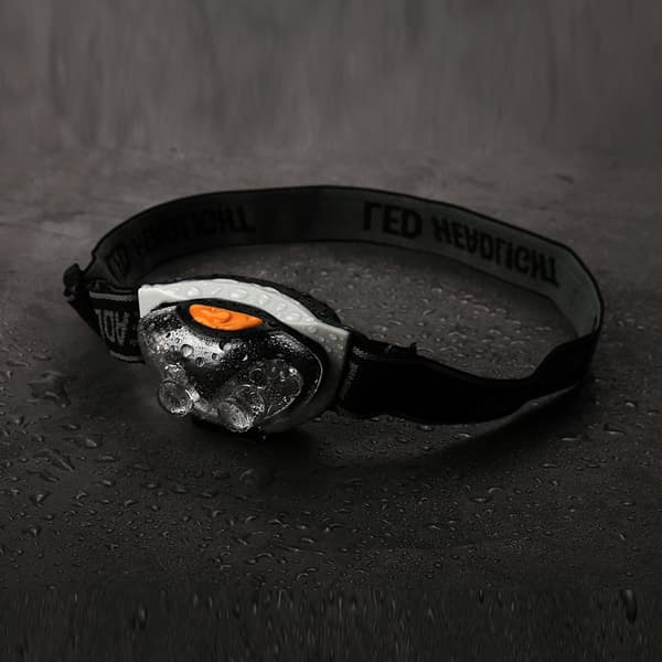 6 LED Adjustable Angle & Headband Strap Super Bright Headlamp 3 Modes 1200 Lm Waterproof