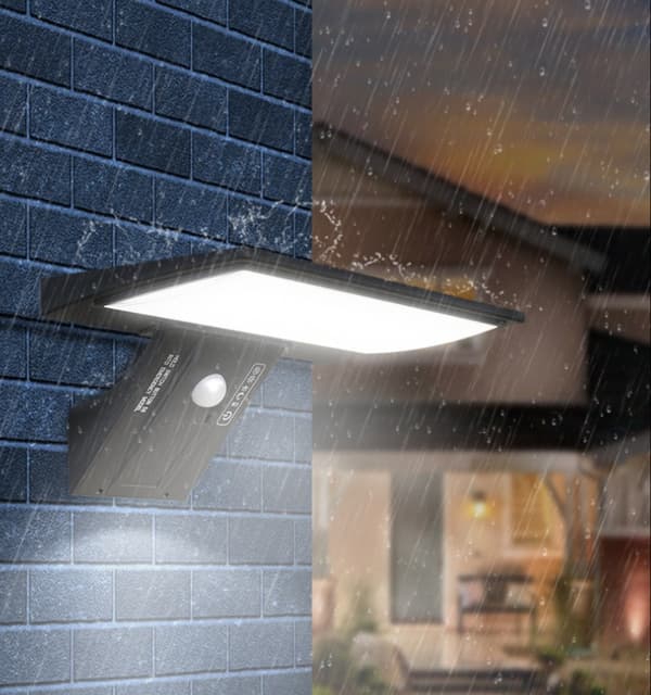 2 stk. 90 LED 2600mAh bevægelsessensor solcellelampe