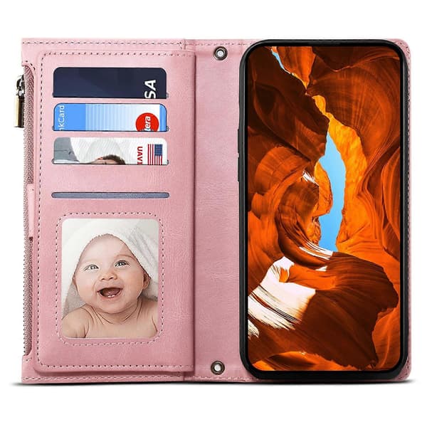 Star Series Wallet Case for Samsung Galaxy S25 FE - Leather Case with Wrist Strap-FX-