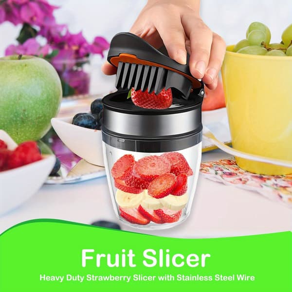 Multifunctional Stainless Steel Fruit & Vegetable Slicer for Salads & Smoothies