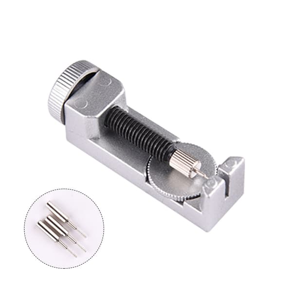 Watch Band Link Pin Removal Tool Kit, Adjustable, Compatible with Watchmakers with 3 x Extra Pins