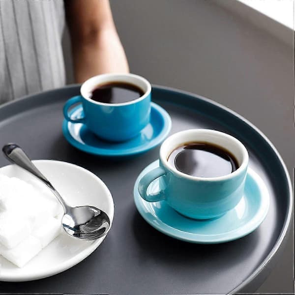 Espressoskeer, Mini Kaffeske, 13,2 cm Rustfrit Stål Små Skeer til Dessert, Sæt med 6