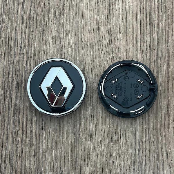 Renault Navkapsel Sølv+Sort 57mm Silver+Black 57mm