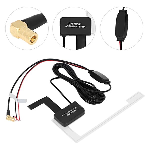 3 meter 20db digital radiopatch skjult antenne - DAB SMB 12V
