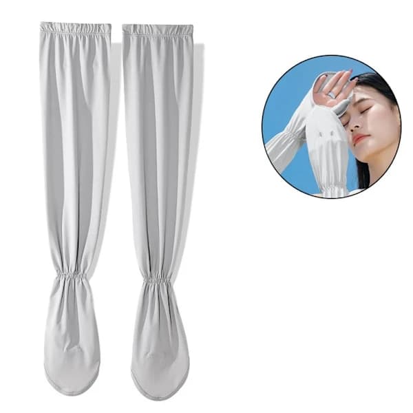 Ice Silk ærmer Løse armærmer GRÅ STYLE2 STYLE2 grå style2-style2