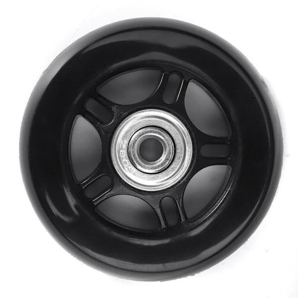 Sæt med 2 erstatningshjul til kuffert med aksler Sort 40mm18mm universalhjul til kuffert