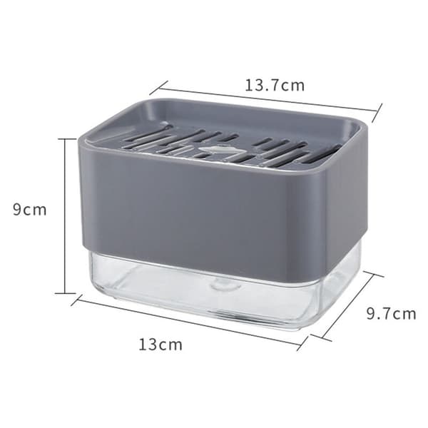 Kitchen Cleaning Box with Sponge Storage Box Kitchen Dispenser Sponge Scrubber Holder Case, E