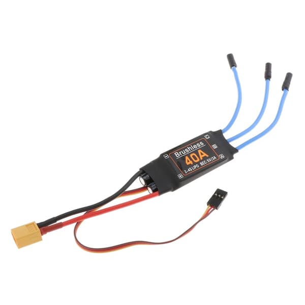 40A børsteløs ESC XT60-kontakt Holdbare RC-komponenter Tilbehør Hastighetsregulator Motor FPV Quadcopter Helikopter
