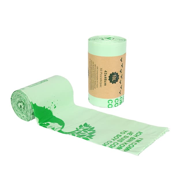 Fully Degradable PLA Garbage Bags Corn Starch Biodegradable Compo