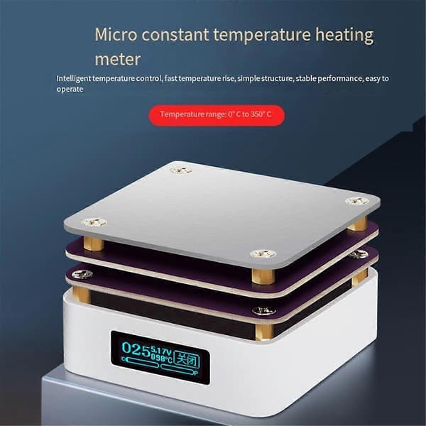 PD65W Mini varmeplate digital lodde-forvarmingsstasjon PCB SMD-kort loddeplate oppvarming