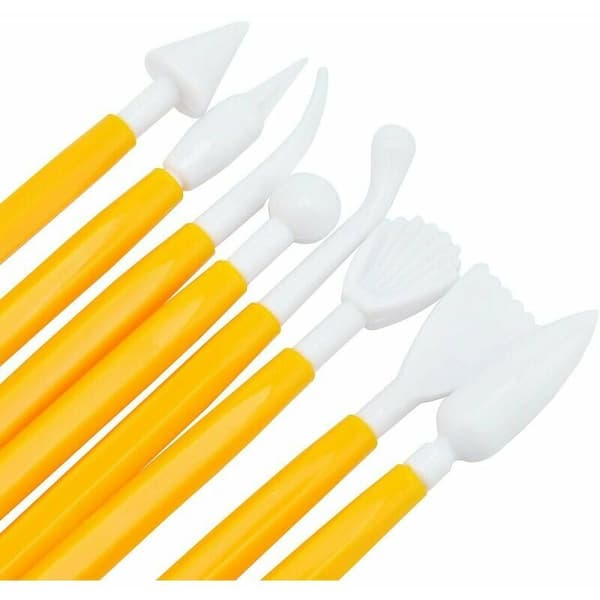 11 Pieces Cake Decorating Tools Fondant Icing Cake Smoother Tool and Rolling Pin