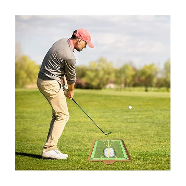 Golfmåtte til svingdetektering, golfslagmåtte, golftræningsmåtter med feedback om svingbane
