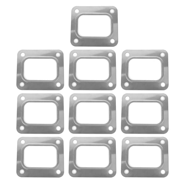 Turbo T4 Flenspakning Rustfritt Stål 4 Bolthull Separat Type Metallisk Press Stil