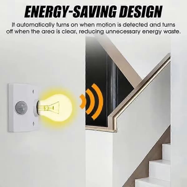 E27 PIR bevægelsessensor pærebase IR infrarød sensorafbryder menneskekropssensor ON/OFF LED-lysholder energibesparende spar strøm