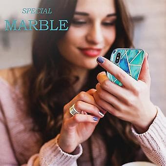 TPU Protective Case for iPhone XS / X (Green Blue)