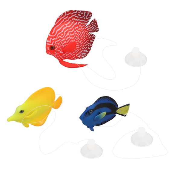 Glødende klovnefisk-simulering kunstig fisk - 3 stk. til akvarium