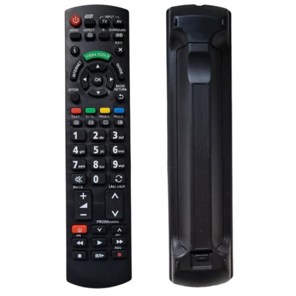 Fjernbetjening til Panasonic TV N2QAYB Sort