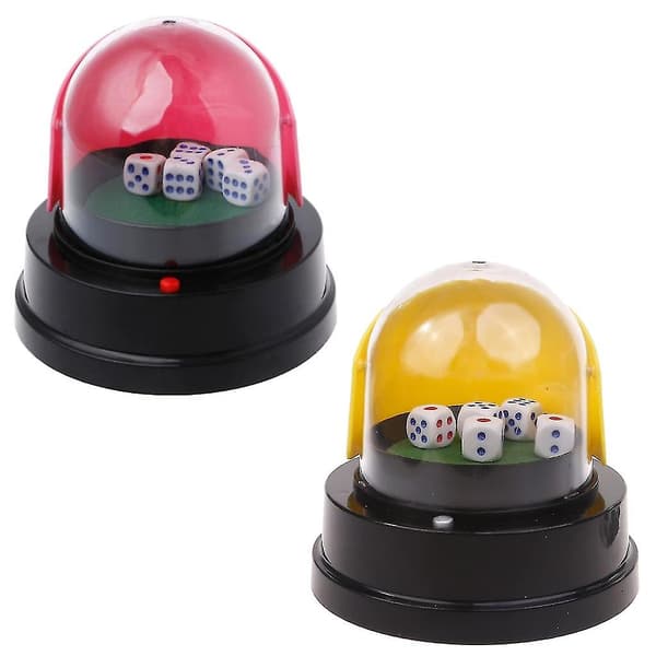 Automatic Dice Cup Battery Operated Pub Bar Party Game for Playing with 5 Dice