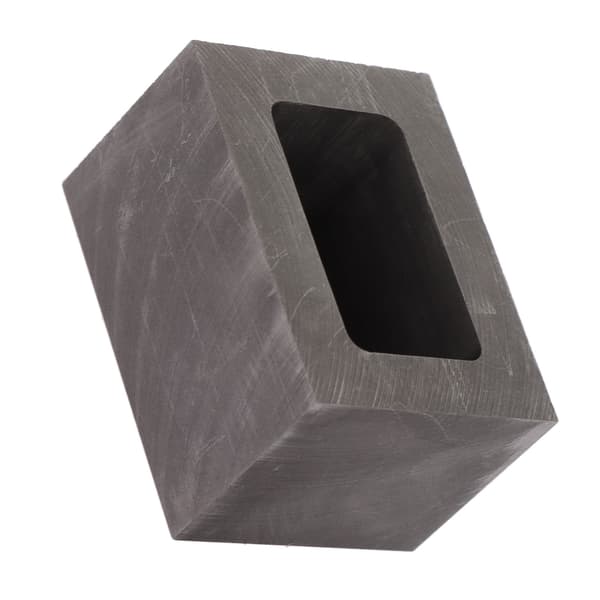 Rectangular Graphite Casting Mold for Jewelry, Metal Refining, Casting Crucible for Melting Gold, Copper, and Brass