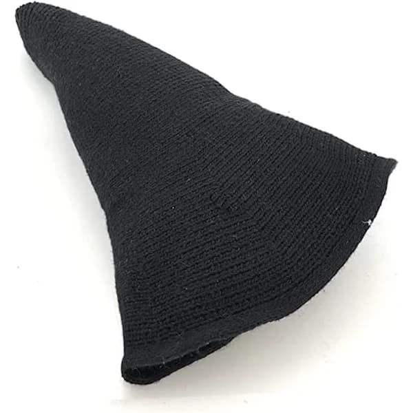 Dame/Herre Heksehat Troldmand (Sort 56-58cm), Uldhat Voksen Beklædning, A