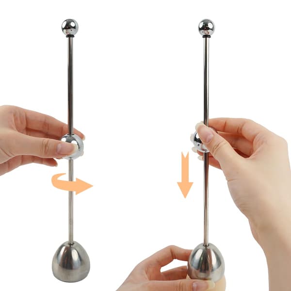 2 stk eggknekker Topper Cutter Eggeskallåpner i rustfritt stål Separator Remover Eggknekkerverktøy