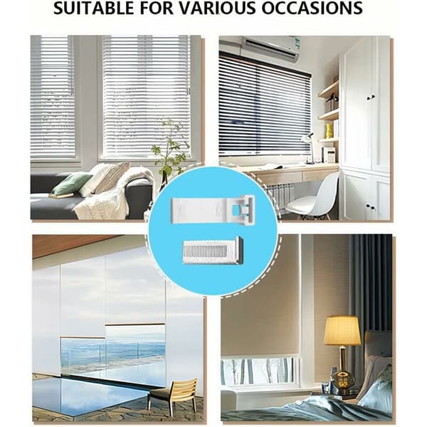 6 pcs clamp brackets for roller blinds 6 pcs without drilling Duo roller blind clamp bracket for PVC roller blind wooden window door frames