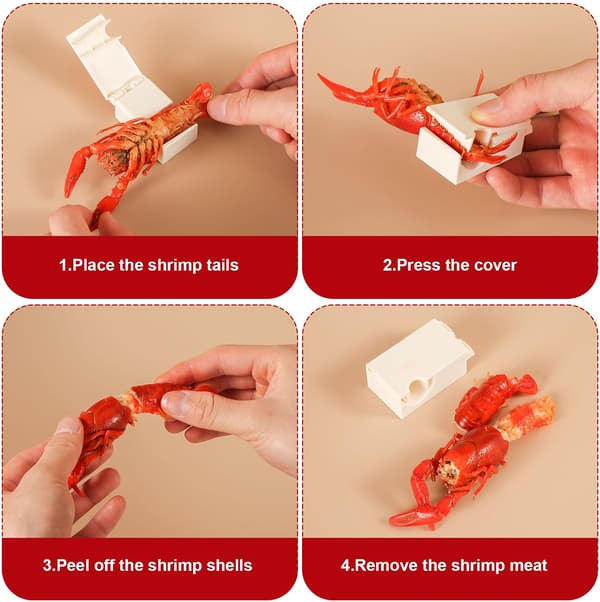 Pieces Crayfish Peeler Efficient Crayfish Peeler Portable Shrimp Peeler Tool Kitchen Gadgets for Peeling Cooked Shrimp Tails