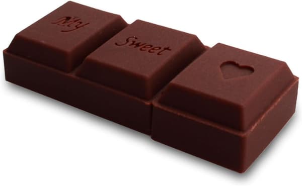 USB-hukommelse 16 GB FLASH-ENHED SJOV 3D-FIGUR CHOKOLADEBRUN
