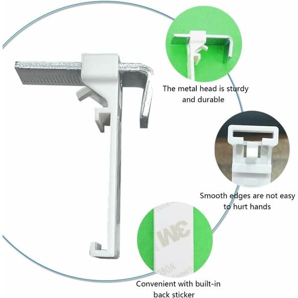 6 pcs clamp brackets for roller blinds 6 pcs without drilling Duo roller blind clamp bracket for PVC roller blind wooden window door frames
