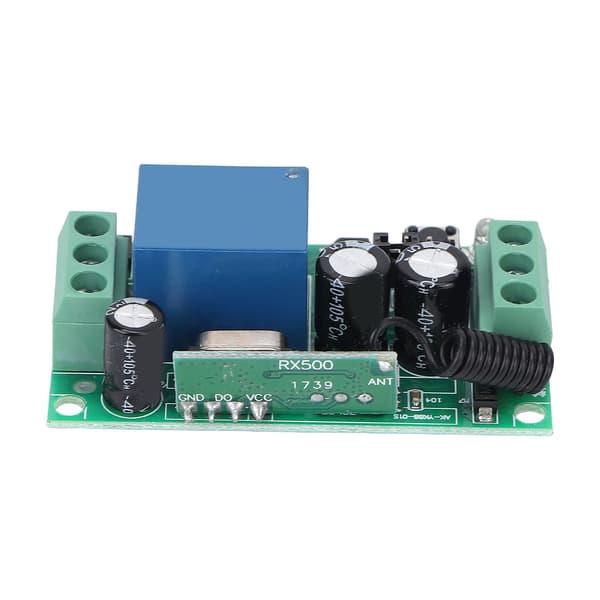 Mini Relé Trådløs Bryter DC 24V 1CH 10A Universal Læringskode Mottaker for Belysning