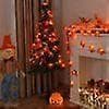 6m LED Maple Leaf String Lights Maple Leaf Garland Battery Operated for Indoor Halloween Party Decoration