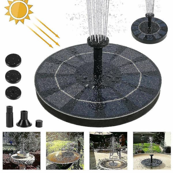 1,4W solcellsdriven flytande pump vattenfontän för hem och trädgård dcor-9