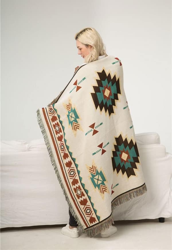 Aztec Navajo teppe teppe bohemsk tribal geometrisk mønster