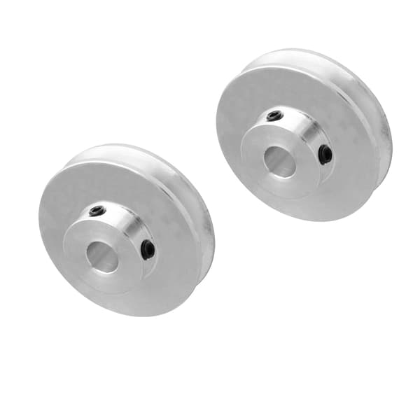 2 stk. enkeltsporet remskive 41 mm diameter 8 mm hul til boremaskine