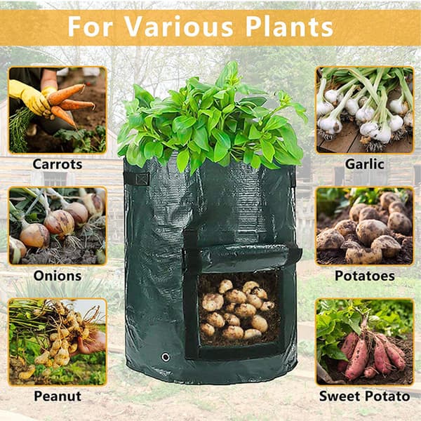 7 gallons planteposer, 5 poser med håndtak