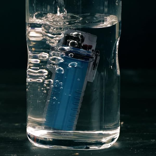 EDC Vanntett etui for BIC Regular Lighter modell J6, utendørs overlevelse, allsidig forseglet lighterveske