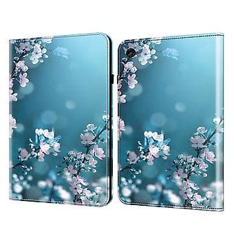 Malet læderetui til Lenovo Tab M10 3. generation (blommeblomst)