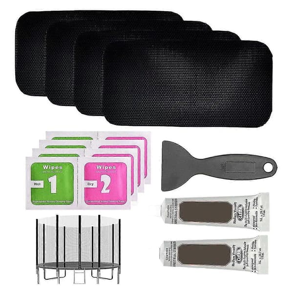 Trampoline Repair Kit Rectangular Patches Trampoline Repair Trampoline Mat Tear or Hole, Trampoline Repair Tool