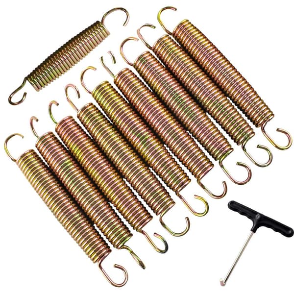 10-pak - Trampolinfjedre + Værktøj - 165 mm