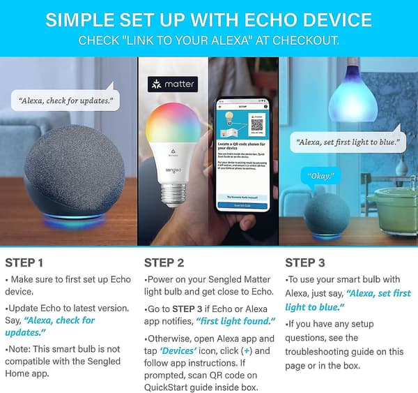 Echo Pop Lavender Bloom med gratis Sengled Smart Color-lampe
