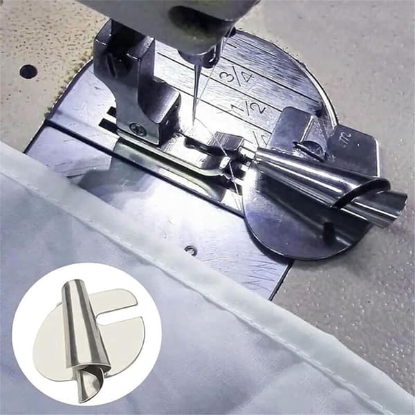 Universal syrullade fållade fötter, symaskin pressarfot fållfot, 4-9mm rullade fåll pressarfot