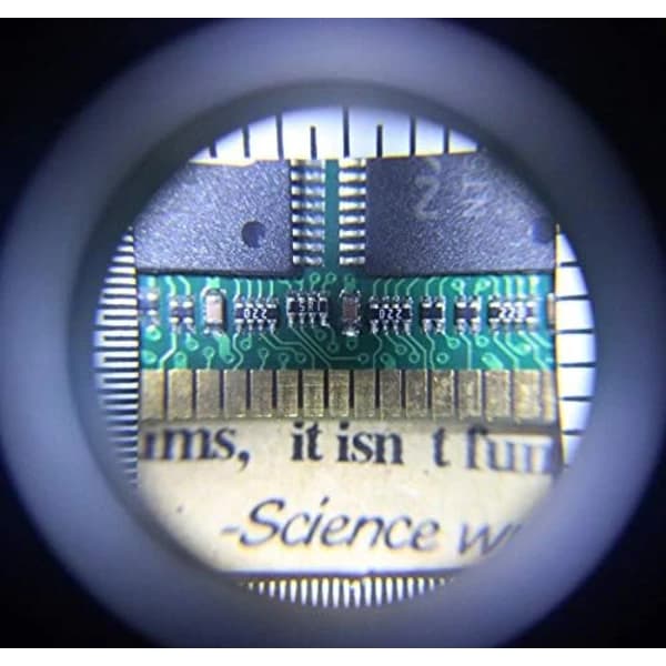 10x Optical Magnifier with Built-in LED Light and Measuring Scale