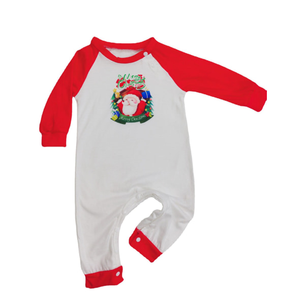 Långärmad jultopp och byxor Sovkläder Julpläd Matchande set, Färg:Röd,  Storlek: Baby 6 945e | Fyndiq