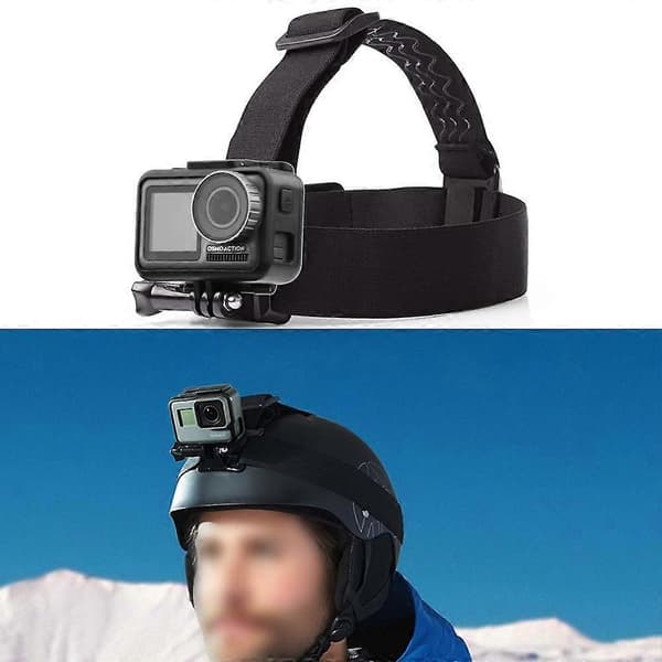 【LD】BRDRC DJI-6014 Compatible with Osmo Action Camera Adjustable Head Strap Non-slip Fastening Band Headband