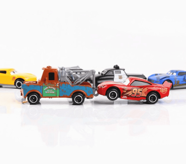 6-pak Lightning McQueen Jackson Storm K Onkel Lastbil Støbt